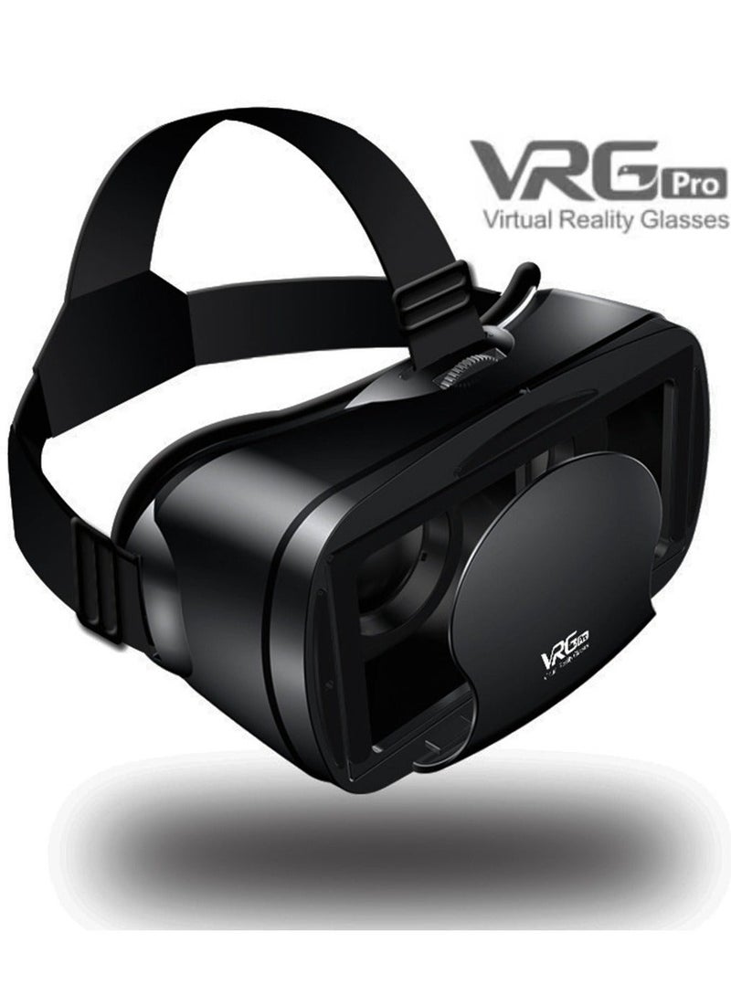 VRG VR Goggles VRG Pro 3D Virtual Reality VR Glasses, Blue Light Protection for TV, Movies & Video Games Compatible with iOS & Android Smartphone Within 5-7inch Screen Phone Eye Protected Soft & Comfortable Adjustable Distance Big Screen/ 3D Effect + Immersion /Full-Screen Vision, Full Screen, No Borders/ Immersive Games - Image 1